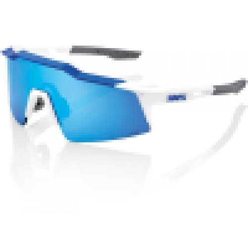 OCULOS 100% SPEEDCRAFT BRANCO LENTES HIPER BLUE